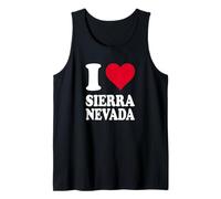 Corazón Rojo Me Amo Sierra Nevada Camiseta sin Mangas