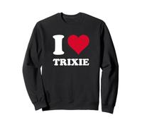 Corazón Rojo Me Encanta Trixie Sudadera