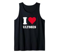Corazón Rojo Me Encanta Ulises Camiseta sin Mangas