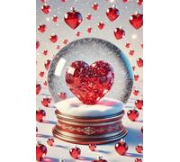Corazón Rojo Puzzle de 700 Piezas para Adultos, Rompecabezas Adultos 700 Piezas Bola de Cristal Incluye Póster, Entretenimiento Educativo, Juego de Habilidad para Toda La Familia, Medidas:52x38cm