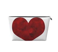 Corazón Rojo Rubí, Bolsa de artículos de tocador Bolsa de Maquillaje Bolsa de cosméticos Bolsa de artículos de tocador de Viaje portátil