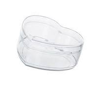 Corazón/Ronda Acrílico Contenedor Caja de Acrílico Claro Organizadores Con Tapa Corazón/Cajas de Almacenamiento Redondas Para Pastillas de Caramelo Uñas Perlas Cajas de Almacenamiento Decorativas Con