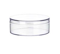 Corazón/Ronda Acrílico Contenedor Caja de Acrílico Claro Organizadores Con Tapa Corazón/Cajas de Almacenamiento Redondas Para Pastillas de Caramelo Uñas Perlas Cajas de Almacenamiento Decorativas Con