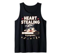 Corazón Schnauzer perro divertido regalo Schnauzer cachorro Camiseta sin Mangas