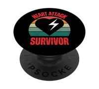 Corazón sobreviviente orgulloso papá Mon Resiliencia cita divertida PopSockets PopGrip Adhesivo