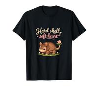 Corazón Suave de Concha Dura Armadillo Juego de Palabras Lindo Vida Silvestre Camiseta