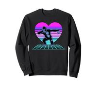 Corazón Synthwave Gorila Dab Gorilas Sudadera