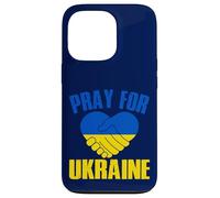Corazón Ucrania Stand Con Ucrania Carcasa para iPhone 13 Pro