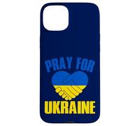 Corazón Ucrania Stand Con Ucrania Carcasa para iPhone 15 Plus