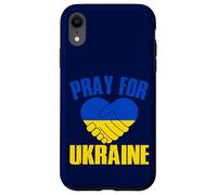 Corazón Ucrania Stand Con Ucrania Carcasa para iPhone XR