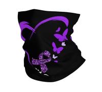 Corazón Vintage De Concienciación sobre El Alzheimer Mujer Hombre Bufanda Tubular Resistente Al Viento Braga De Cuello Multifunción Calentador De Cuello para Aire Libre Invierno Ciclismo Moto