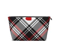 Corazones a Cuadros de San Valentín, Bolsa de artículos de tocador Bolsa de Maquillaje Bolsa de cosméticos Bolsa de artículos de tocador de Viaje portátil