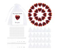 Corazones acrílicos para manualidades, manualidades, gemas de corazón, decoración de mesa, gemas en forma de corazón, exquisitos adornos de corazón multiusos, corazones artesanales para confesión
