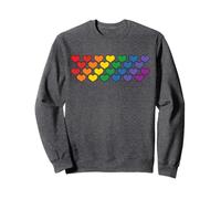 Corazones Arco Iris Bandera LGBT Mes del Orgullo Gay Aliado Sudadera