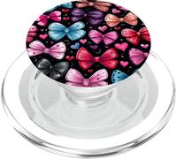 Corazones Arco Patrón Rosa PopSockets PopGrip para MagSafe