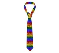 Corazones Arcoíris Del Orgullo Gay Dibujados A Mano Corbata Premium Corbatas De Hombres Formales Corbata Delgada Para Negocio Festivos Diariamente
