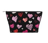 Corazones Corazones Rosados Y Rojos, Bolsa de artículos de tocador Bolsa de Maquillaje Bolsa de cosméticos Bolsa de artículos de tocador de Viaje portátil