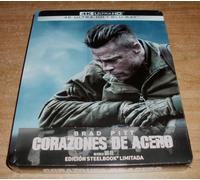 Corazones de Acero (Fury) 4K UHD+Blu-Ray Nuevo Sellado Accion Belico A-B-C