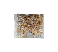 Corazones de Chocolate con Leche con decoración en color plata y oro Interdulces 1 kg