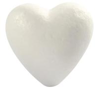 Corazones de poliestireno, H: 8 cm, poliestireno, 5 piezas