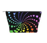 Corazones del Arco Iris, Bolsa de artículos de tocador Bolsa de Maquillaje Bolsa de cosméticos Bolsa de artículos de tocador de Viaje portátil
