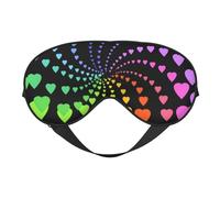 Corazones del arco iris, Cubreojos completos Antifaz bloqueador de luz Antifaz para dormir Antifaz suave con los ojos vendados Noche