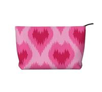 Corazones Dibujados a Mano de Estilo étnico,Neceser de Pana, Neceser de Maquillaje portátil, Neceser de Viaje