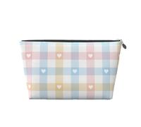 Corazones En Pastel Azul Rosa, Bolsa de artículos de tocador Bolsa de Maquillaje Bolsa de cosméticos Bolsa de artículos de tocador de Viaje portátil