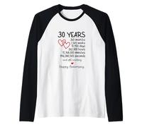 Corazones entrelazados Amor Familia diseño Minimalista Camiseta Manga Raglan