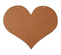 Corazones MDF, 50 x 40 x 0,5 cm, MDF, 1 pieza
