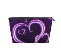Corazones morados, Bolsa de artículos de tocador Bolsa de Maquillaje Bolsa de cosméticos Bolsa de artículos de tocador de Viaje portátil