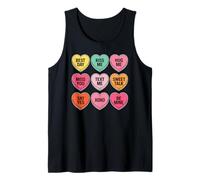 Corazones Pastel Con Mensajes Dulces Camiseta sin Mangas