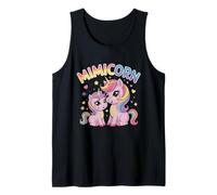 Corazones pastel de unicornios lindos de Mimicorn Camiseta sin Mangas
