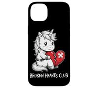 Corazones Rotos Club Unicornio Lindo Corazón Rompe Carcasa para iPhone 14 Plus
