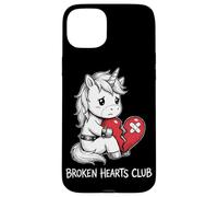 Corazones Rotos Club Unicornio Lindo Corazón Rompe Carcasa para iPhone 15 Plus