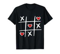 Corazones Tic TAC Toe Día de San Valentín Camiseta