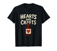 Corazones y artesanías Craft Beer Bar Humor Design Camiseta