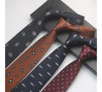 Corbata ancha del telar jacquar de los hombres de los 8cm en el filamento del poliéster con detalles florales y animales refinados, construido para la boda, el formal, y los ambientes profesionales