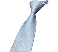 Corbata clásica de lunares para hombre, 7 cm de ancho, 1200 hilos de poliéster, corbata jacquard para oficina, rosa, ajustable, larga, resistente a las arrugas, corbata clásica punteada (C)