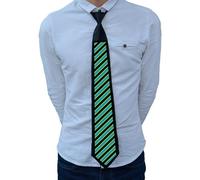 Corbata con batería 3V niños - corbata de lentejuelas, corbatas navideña luminosa con tira de luz LED | parpadeo controlado por voz, control de ritmo musical, ideal para Navidad, Halloween, fiestas