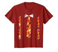 Corbata con Tirantes con Calabazas Tuxedo para Halloween Camiseta, Niños, Arándano, 2 años