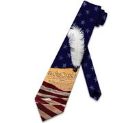 Corbata Constitución patriótica de los Estados Corbata de negocios Trabajo | Corbata de boda Clasico Corbatas de Hombre para Padrinos de boda oficina fiestas