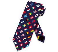 Corbata De Boda Banderas del mundo Corbata De Negocios Trabajar 143Cm