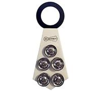 Corbata de caja grande y gruesa con campanas de pandereta