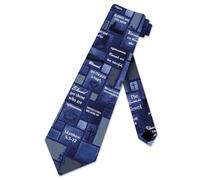 Corbata De Diseño Las Bienaventuranzas Inspirador Religioso Corbata