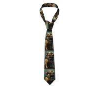 Corbata De Hombre Elegante Corbata Impreso Mens Tie Para Celebraciones Festivos Uniformes,Footprints De Perro Pug