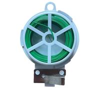 Corbata de jardinería, lazos para plantas de jardín verdes, alambre de jardín para plantas trepadoras, fijador de tornillos trepadores con cortador para atar, fijar