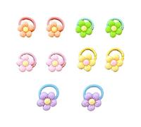 Corbata De Pelo Con - Flores De Bebé Corbata De Pelo | 10 Peinados De Flores Dulces Para Bebés | Accesorios De Floración Y Loop Girle | Accesorios De Soporte De Control Pobre Para