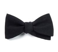 Corbata de uniforme negro militar con lazo de poliéster satinado para uniformes de servicio del ejército, fabricada en los Estados Unidos