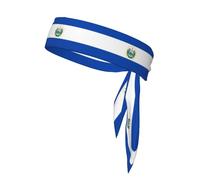 Corbata deportiva para la cabeza MSRHIUEF El Salvador estampada de secado rápido, absorbe la humedad para mujeres, niñas y hombres, entrenamiento, ligera y transpirable